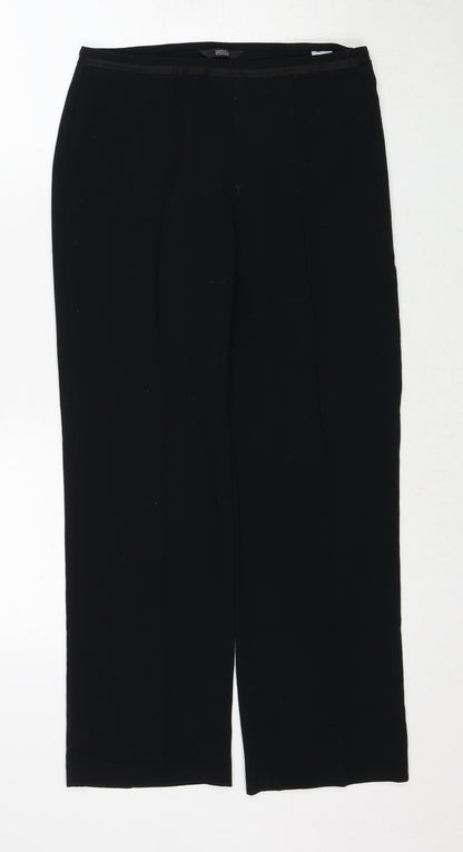 Womens UK Size 8 Marks and Spencer Regular Fit  Black Trousers