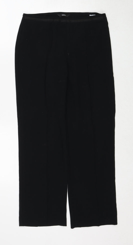 Womens UK Size 8 Marks and Spencer Regular Fit  Black Trousers