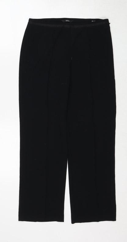 Womens UK Size 8 Marks and Spencer Regular Fit  Black Trousers