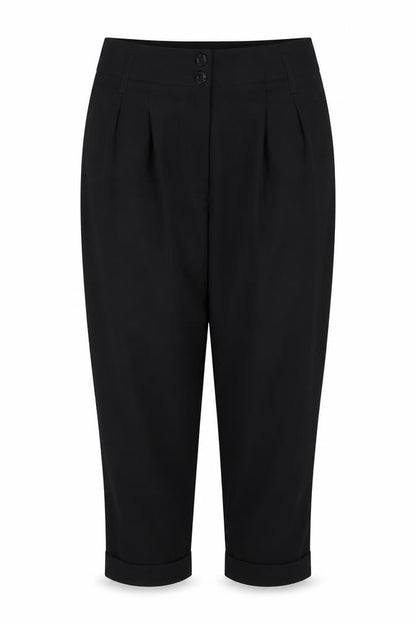 Womens UK Size 16 Warehouse Regular Fit  Black Trousers