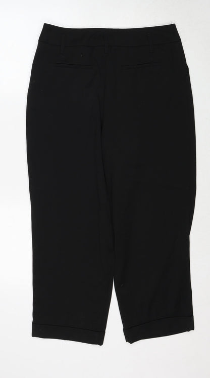 Womens UK Size 16 Warehouse Regular Fit  Black Trousers