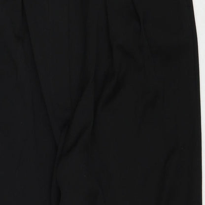 Womens UK Size 16 Warehouse Regular Fit  Black Trousers