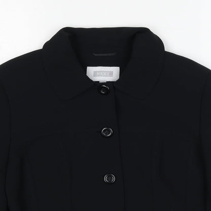 NEXT Womens Black Polyester Jacket Suit Jacket Size 10