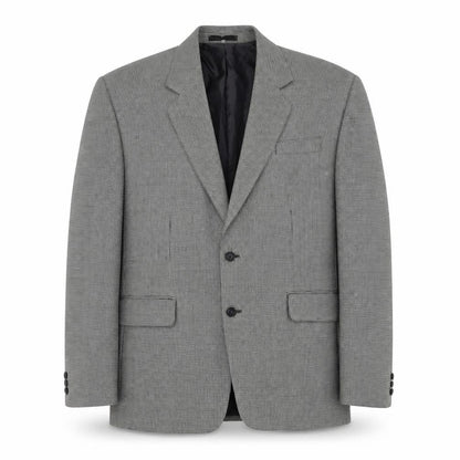 JP Careerwear Mens Grey Geometric Polyester Jacket Suit Jacket Size 44 Regular