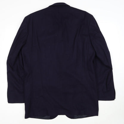 Mens UK Size 40 BHS Regular Blue Suit Jacket