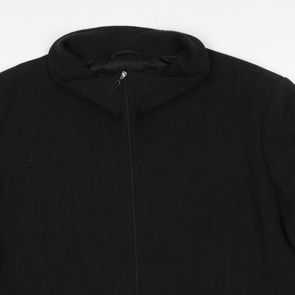 La Strada Womens Black Jacket Size 16 Zip