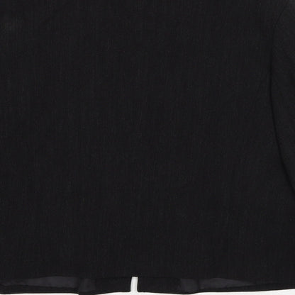La Strada Womens Black Jacket Size 16 Zip