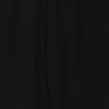 New Look Womens Black Polyester Trousers Size 8 Regular Zip