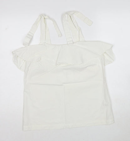 Womens UK Size 12 NEXT White Basic Tank