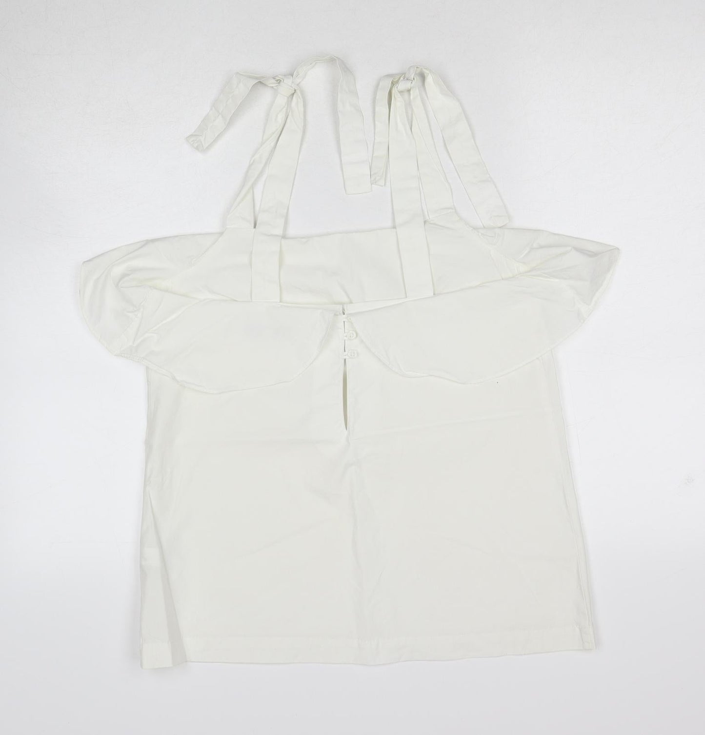 Womens UK Size 12 NEXT White Basic Tank