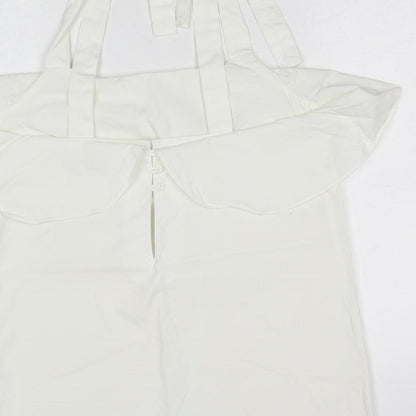 Womens UK Size 12 NEXT White Basic Tank