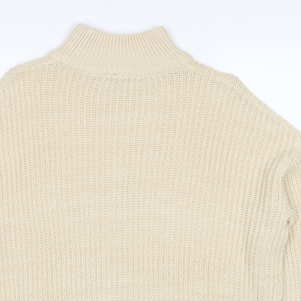Womens UK Size XS Divided by H&M Beige Pullover Jumper