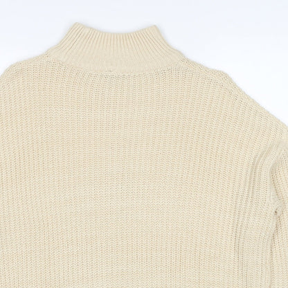 Womens UK Size XS Divided by H&M Beige Pullover Jumper