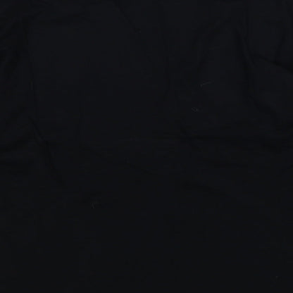 Red Herring Womens Black Viscose Basic Blouse Size 10 V-Neck - Lace Detail