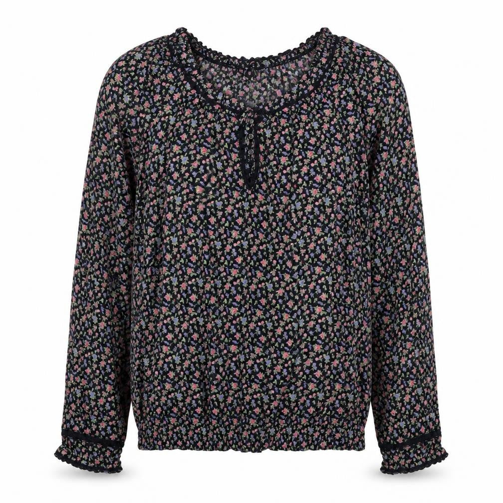 Womens UK Size 10 H&M Black Basic Blouse