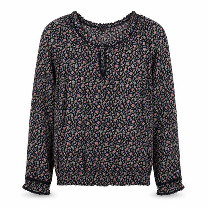 Womens UK Size 10 H&M Black Basic Blouse