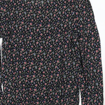 Womens UK Size 10 H&M Black Basic Blouse