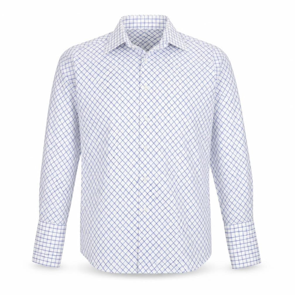 Topman Mens White Animal Print Cotton Button-Up Size L Collared Button
