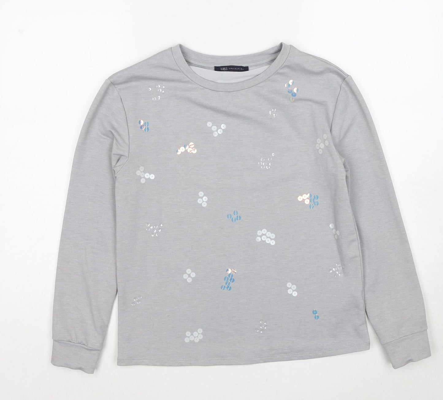 Womens UK Size 6 Marks and Spencer Grey Pullover Sweatshirt