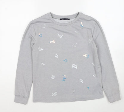 Womens UK Size 6 Marks and Spencer Grey Pullover Sweatshirt