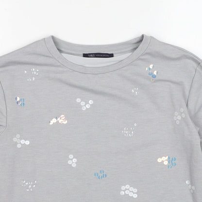 Womens UK Size 6 Marks and Spencer Grey Pullover Sweatshirt