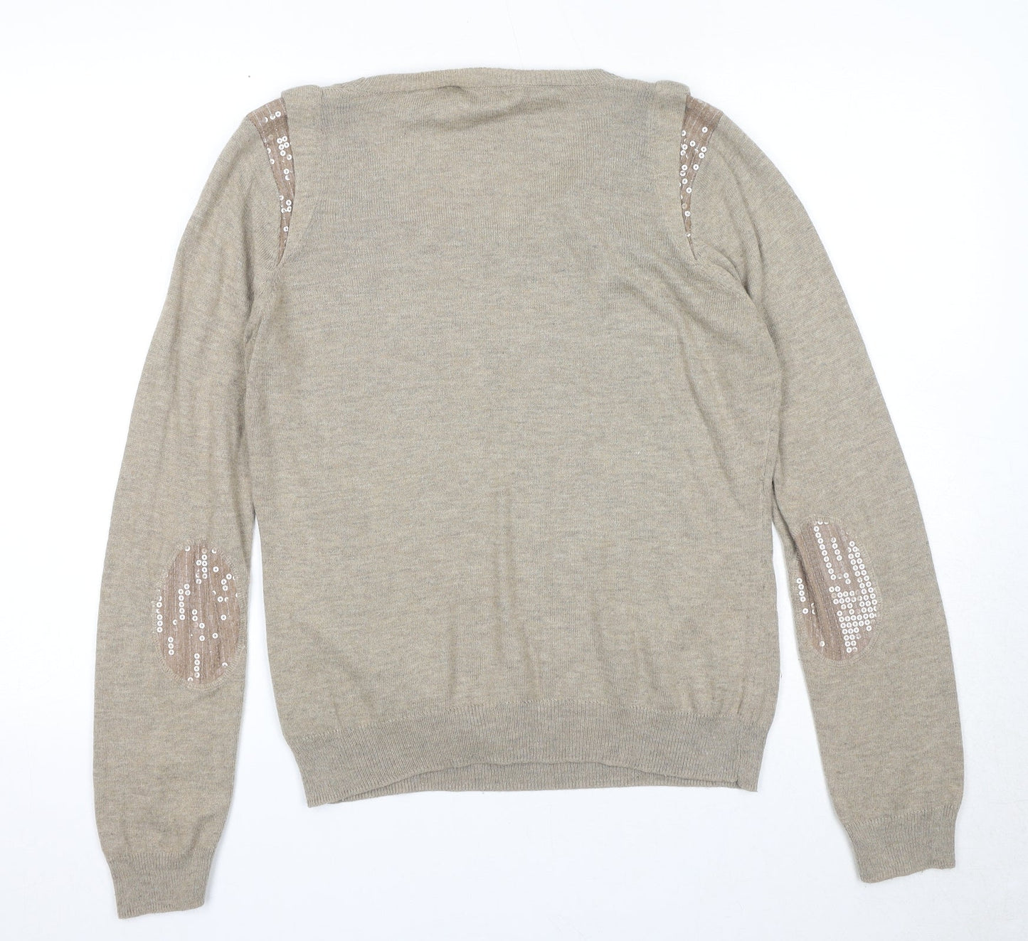 Womens UK Size 14 Dorothy Perkins Beige Pullover Jumper