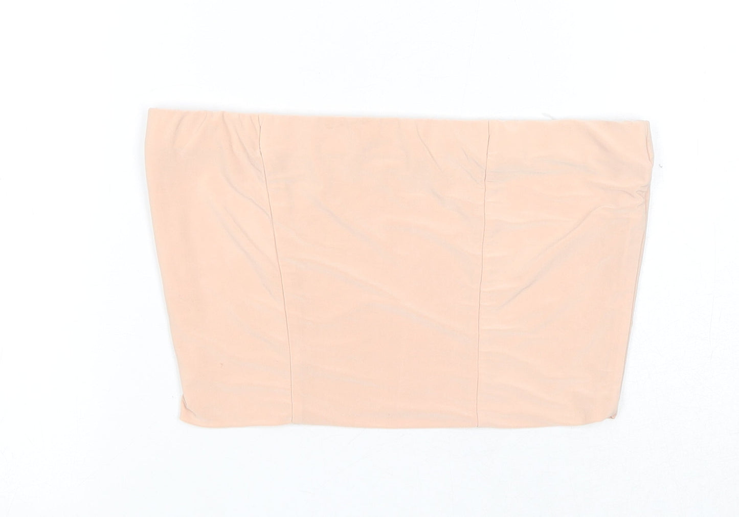 Womens UK Size 8 PRETTYLITTLETHING Pink Cropped Tank