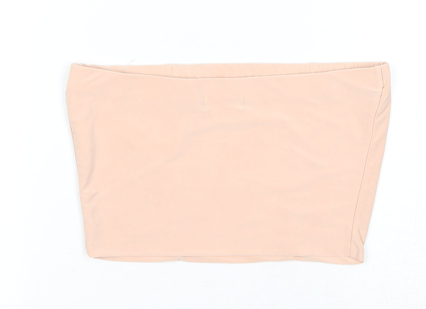 Womens UK Size 8 PRETTYLITTLETHING Pink Cropped Tank
