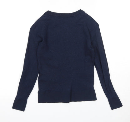 Womens UK Size XS Selected Femme Blue Pullover Jumper