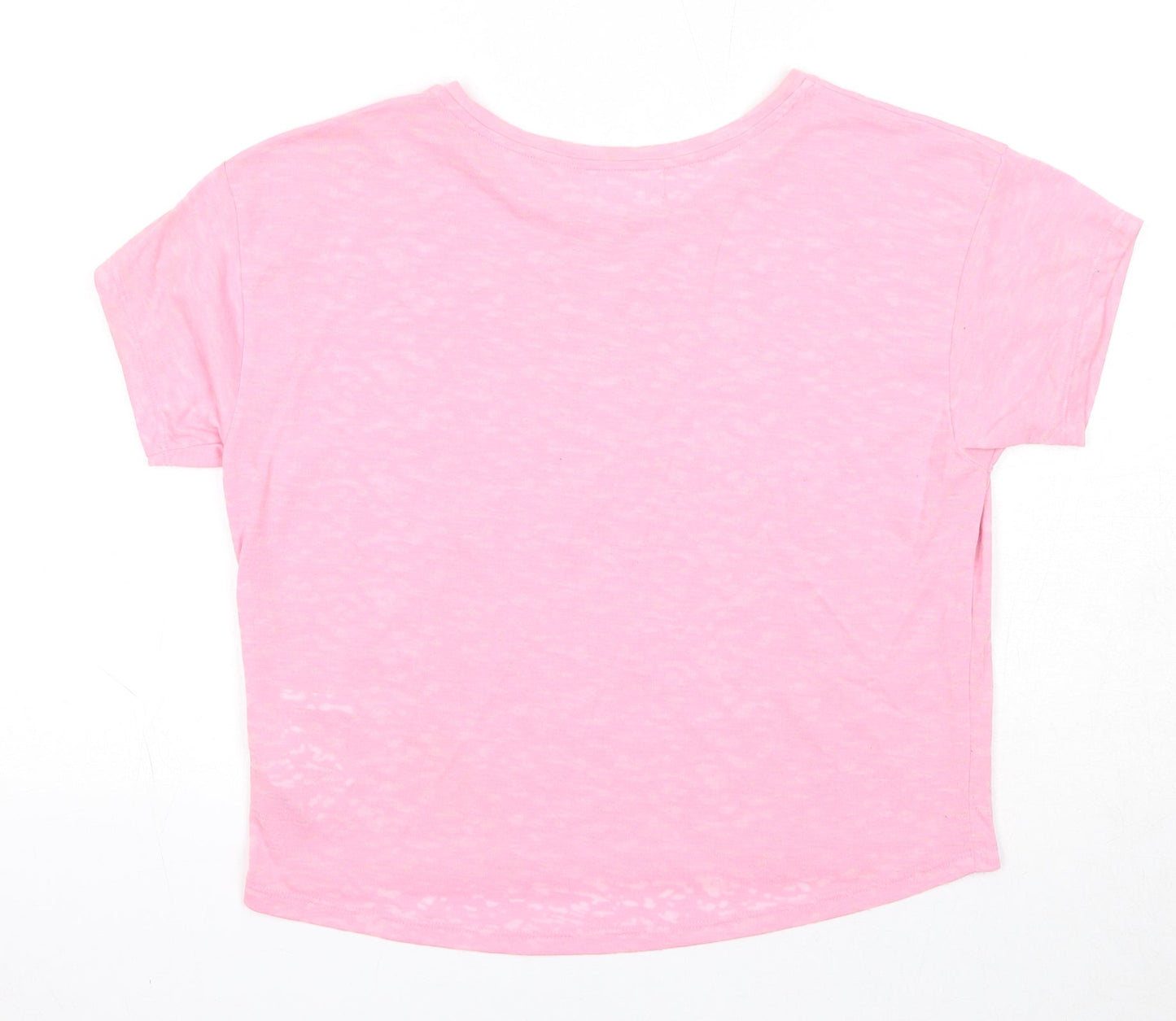 H&M Girls Pink Cotton Pullover T-Shirt Size 13-14 Years Round Neck Pullover - Take Me to the Ocean