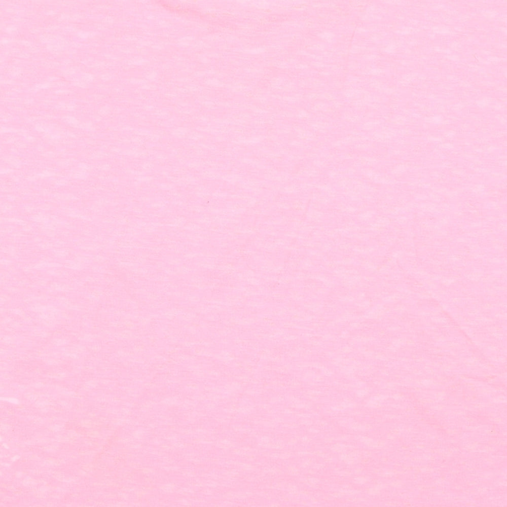 H&M Girls Pink Cotton Pullover T-Shirt Size 13-14 Years Round Neck Pullover - Take Me to the Ocean