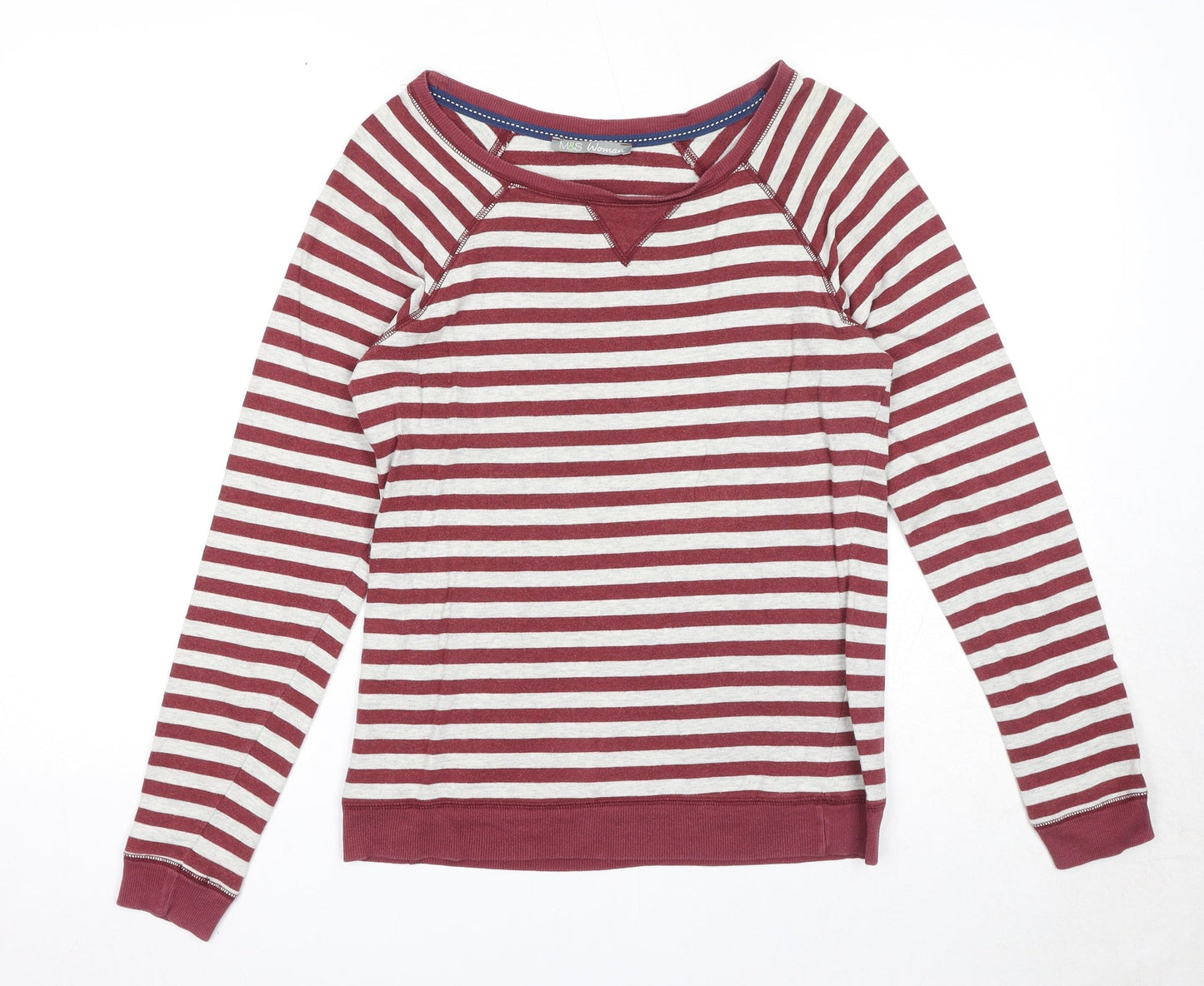 Womens UK Size 10 Marks and Spencer Red Pullover Jumper