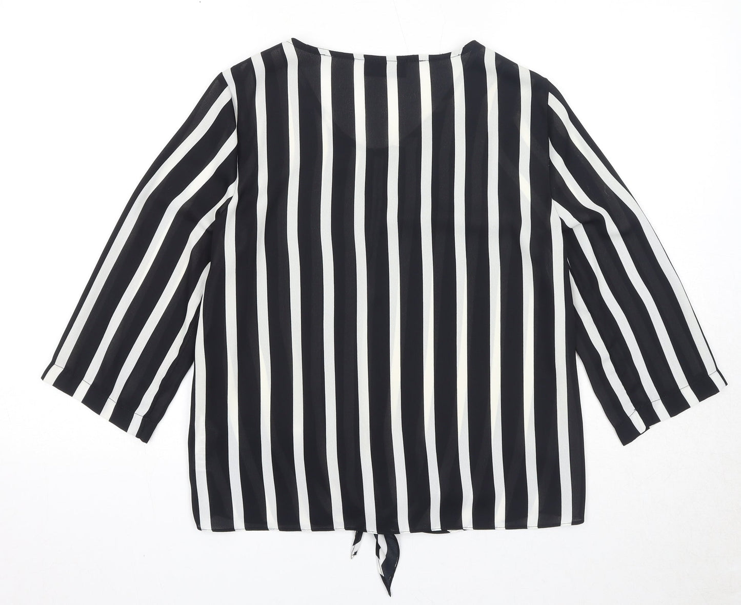 Womens UK Size 8 Wallis Black Basic Blouse