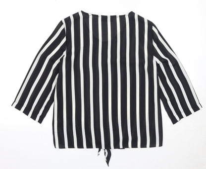 Womens UK Size 8 Wallis Black Basic Blouse