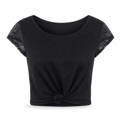 Womens UK Size 14 H&M Black Basic T-Shirt