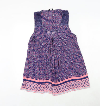 Womens UK Size 12 M&Co Multicoloured Basic Blouse