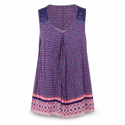 Womens UK Size 12 M&Co Multicoloured Basic Blouse