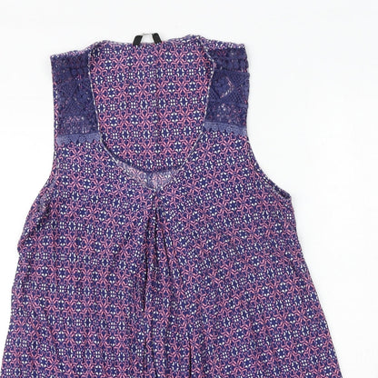 Womens UK Size 12 M&Co Multicoloured Basic Blouse