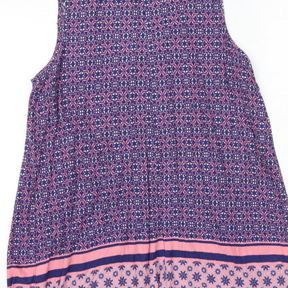 Womens UK Size 12 M&Co Multicoloured Basic Blouse
