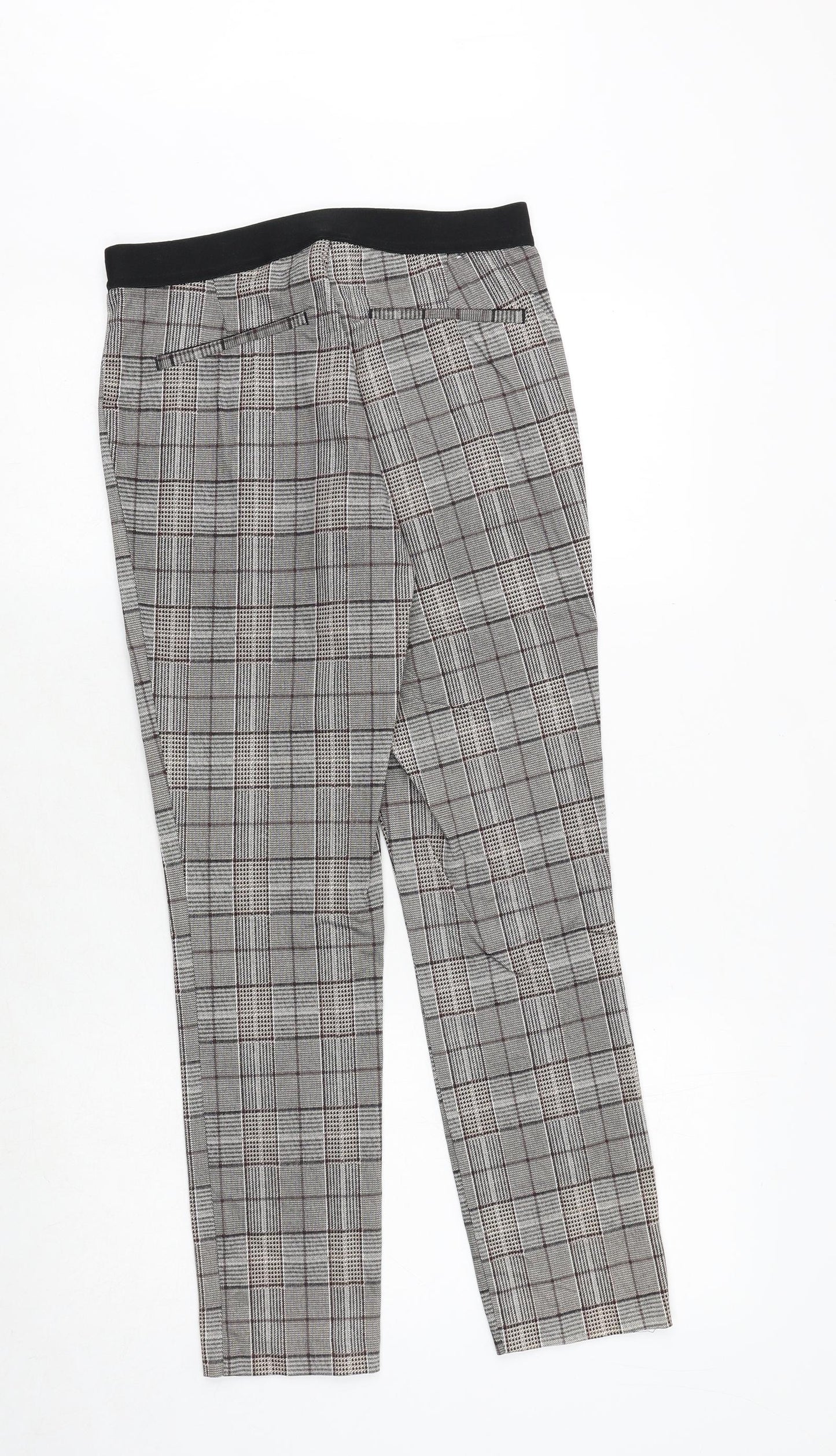 Womens UK Size 10 H&M Regular Fit Chino Grey Trousers