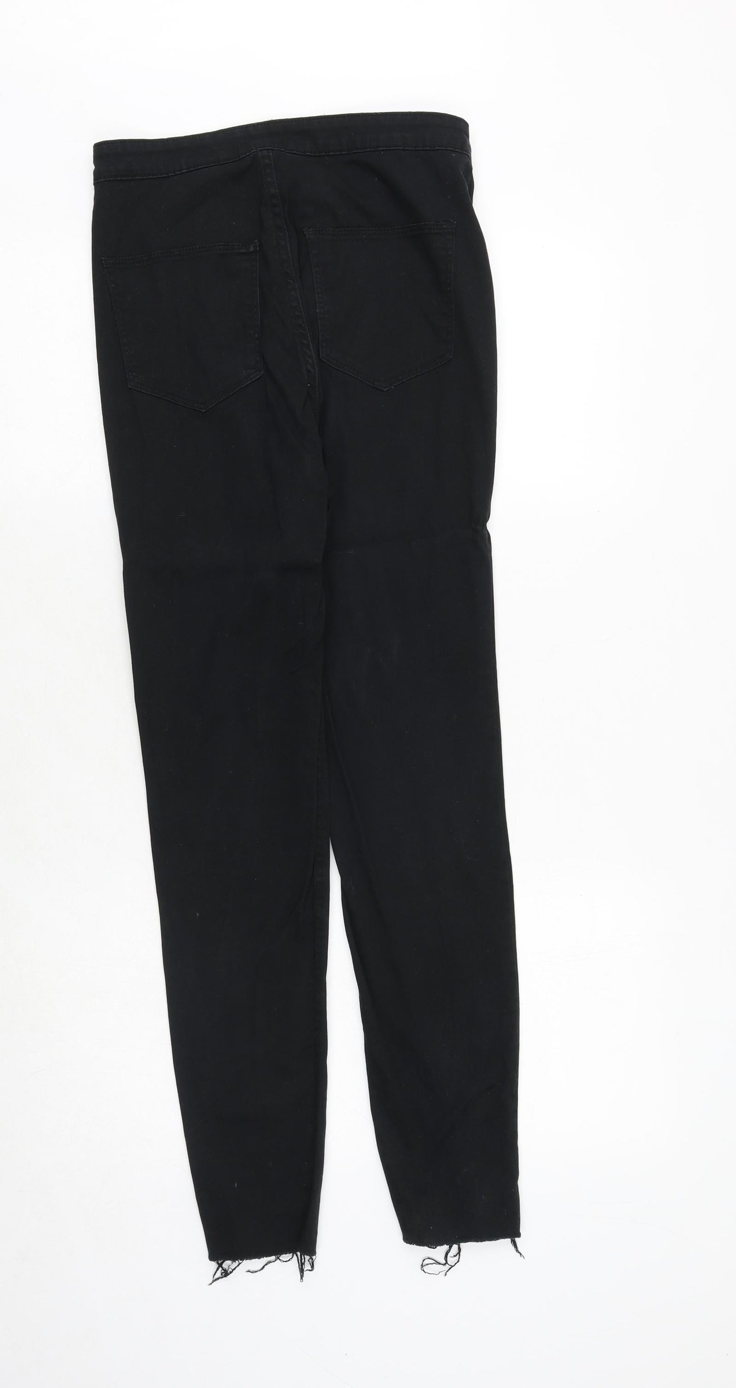 Womens UK Size 10 H&M Regular Fit Skinny Black Jeans