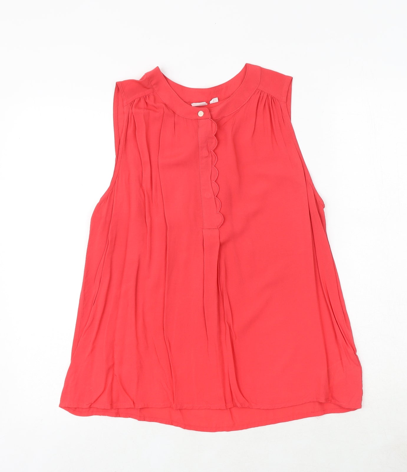 Womens UK Size M Gap Pink Basic Tank