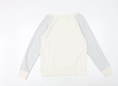 Gap Womens Ivory Cotton Pullover Sweatshirt Size XS Pullover