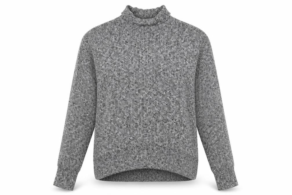 Womens UK Size 10 Topshop Grey Pullover Jumper