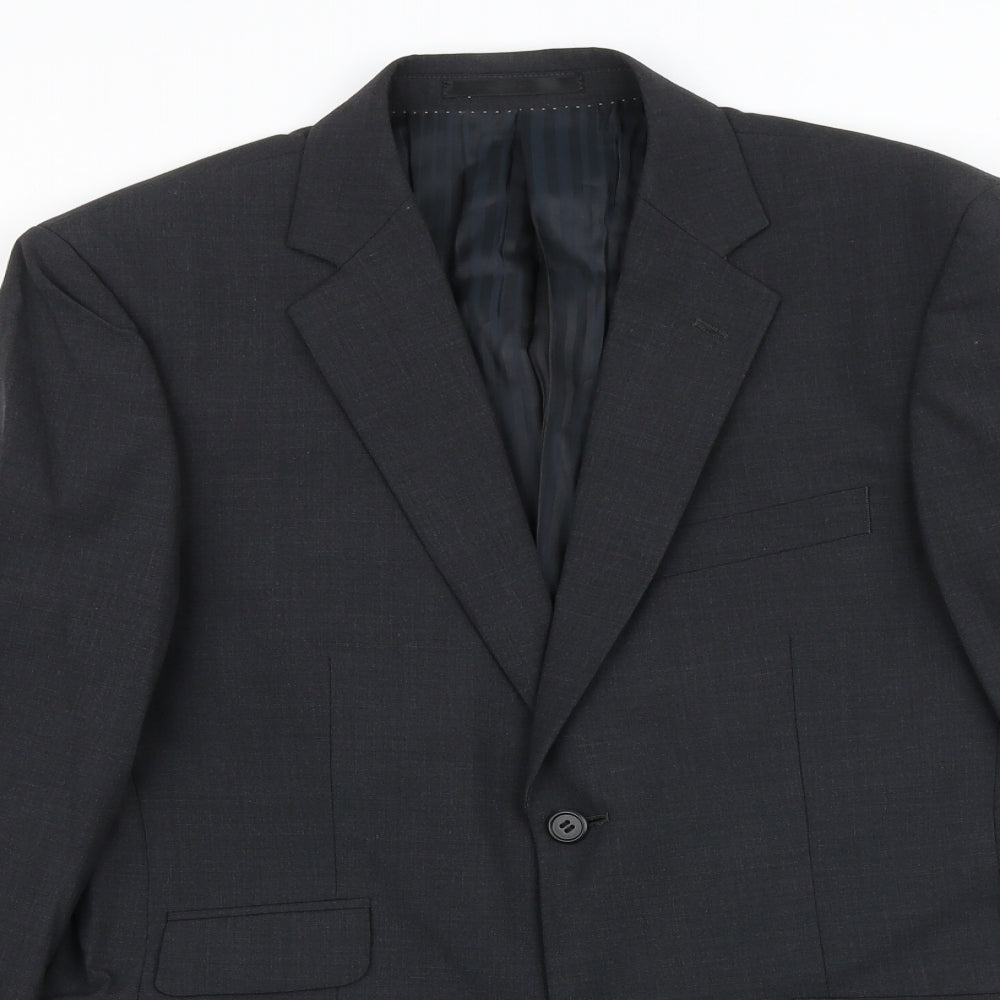 Mens UK Size 38 Fellini Regular Grey Suit Jacket
