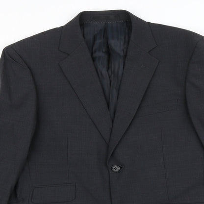 Mens UK Size 38 Fellini Regular Grey Suit Jacket