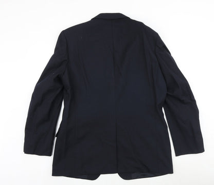 Mens UK Size 42 St Michael Regular Blue Suit Jacket