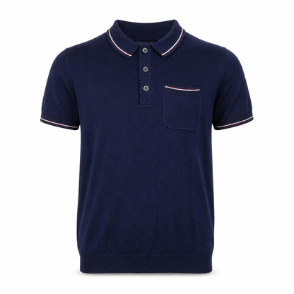 NEXT Boys Blue Cotton Pullover Polo Size 9 Years Collared Button