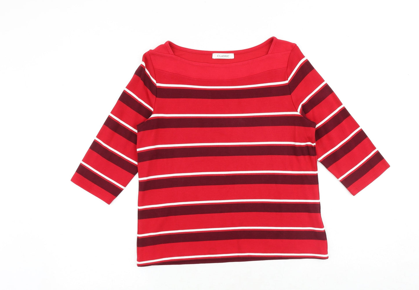 Womens UK Size 12 Marks and Spencer Red Basic Blouse