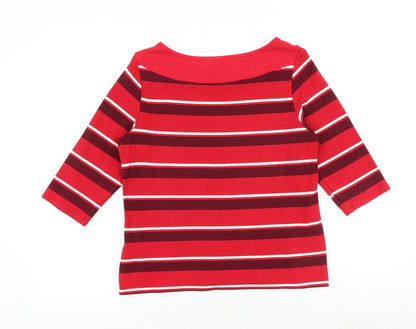 Womens UK Size 12 Marks and Spencer Red Basic Blouse